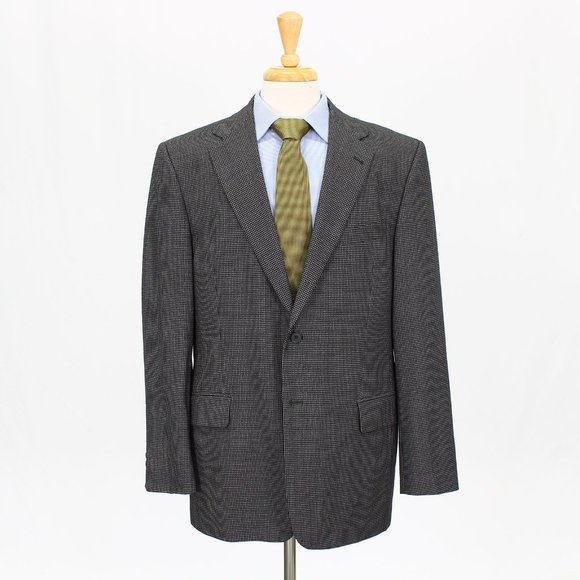 Joseph Abboud 44R Gray HT 2-Button Sport Coat Blazer Jacket B839